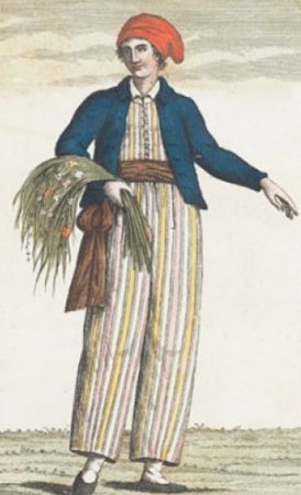 Jeanne Baret, in a painting painted around 1812, after her death